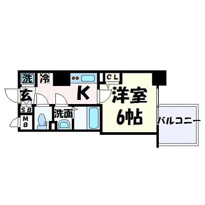 Preview floorplan of Lala Place Sannomiya Luminage