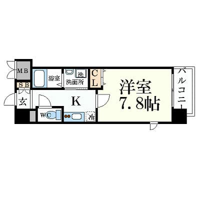 Preview floorplan of Eslead Kobe Sannomiya Park View
