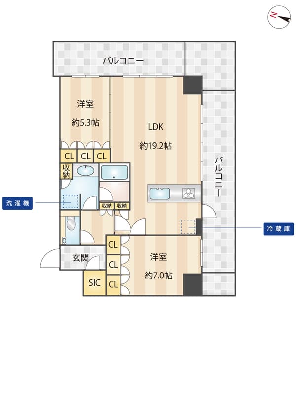Preview floorplan of Fukuoka Daimyo Garden City Residence 801