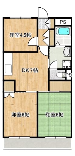 Preview floorplan of Castle Mukogaoka 102