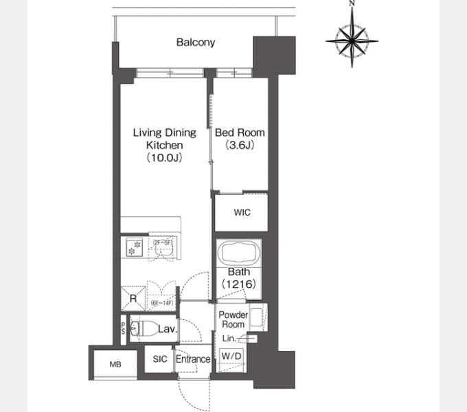 Preview floorplan of Comforia Shin-Osaka Miyahara Q