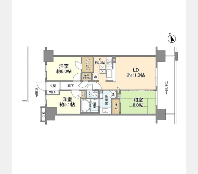 Preview floorplan of EXIO Nakaurawa Residence