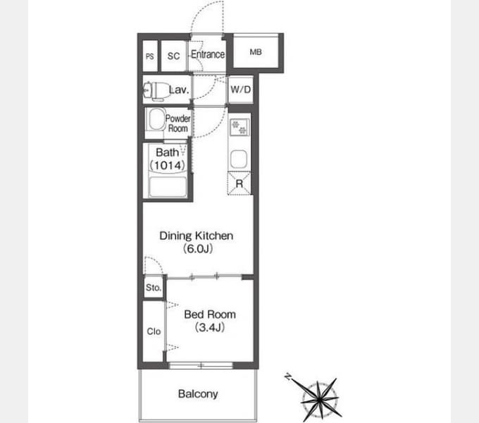 Preview floorplan of Estart Tsukamoto