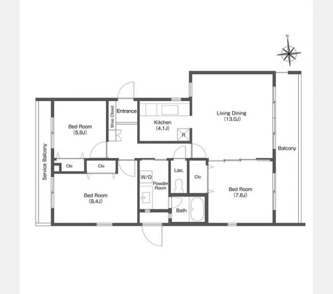 Preview floorplan of Comforia Saginuma 3-chome