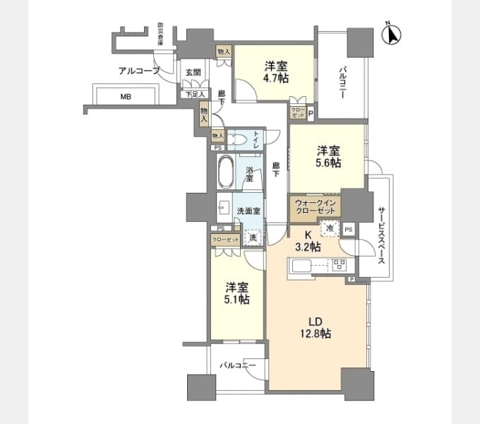 Preview floorplan of Proud Tower Umeda Toyosaki