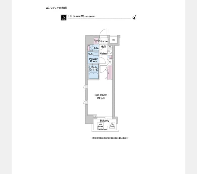 Preview floorplan of Comforia Kyomachibori