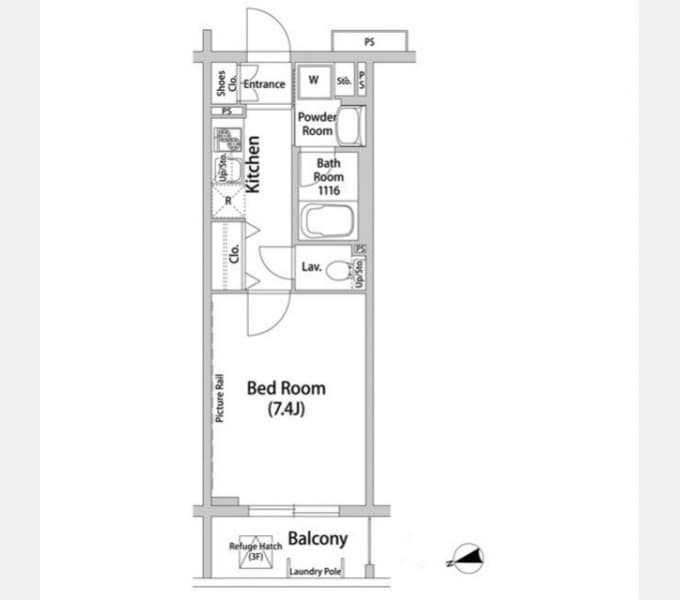Preview floorplan of Hulic Residence Chofu Shibasaki