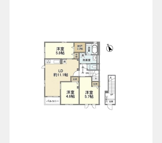 Preview floorplan of Kitasakurazuka Residence