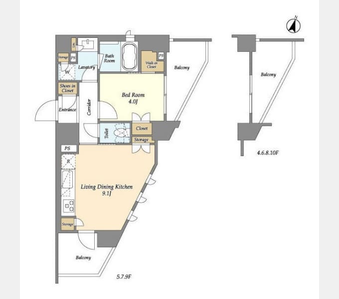 Preview floorplan of Riverare Saginuma