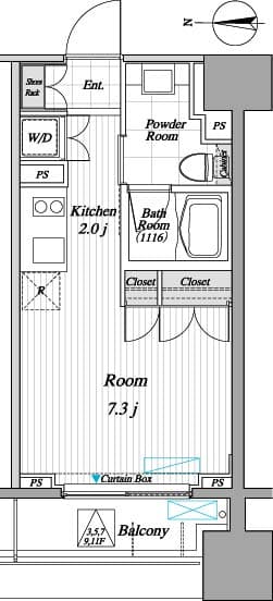 Preview floorplan of Residia Kinshicho II