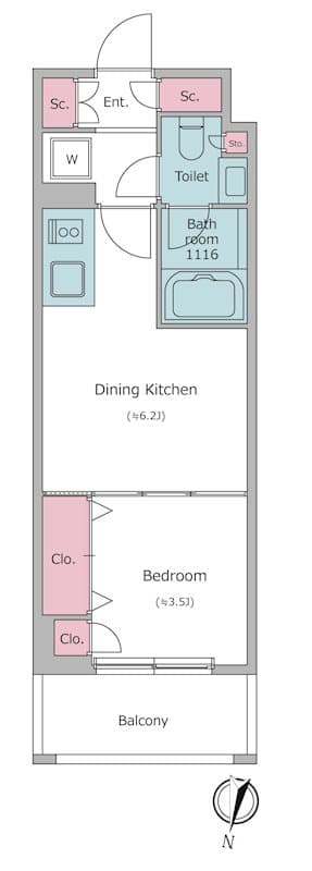 Preview floorplan of Due Futago Shinchi