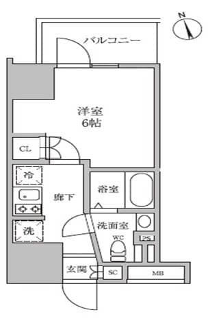 Preview floorplan of Residia Kamata IV