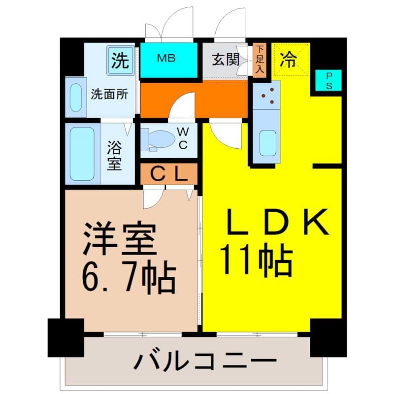 Preview floorplan of Presance NAGOYA Sakuradai Big Beat