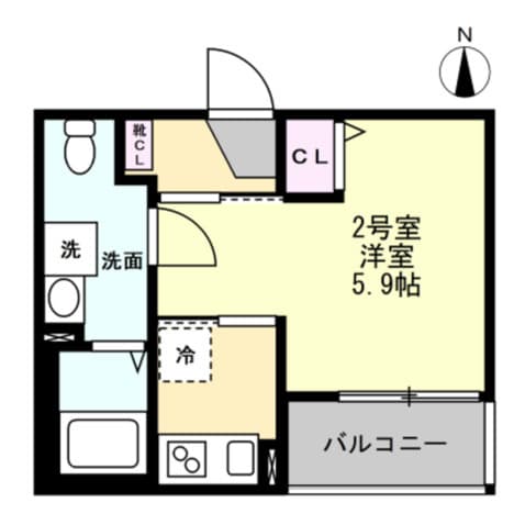 Preview floorplan of Bail Room Higashi Hon Atsugi 102