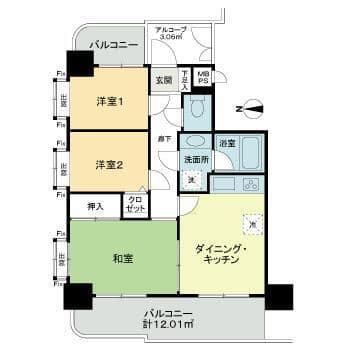 Preview floorplan of Rb Lions Mansion Ebina No. 3