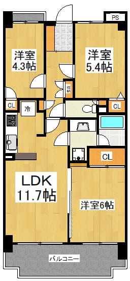 Preview floorplan of Green Corp Tsurukawa 606