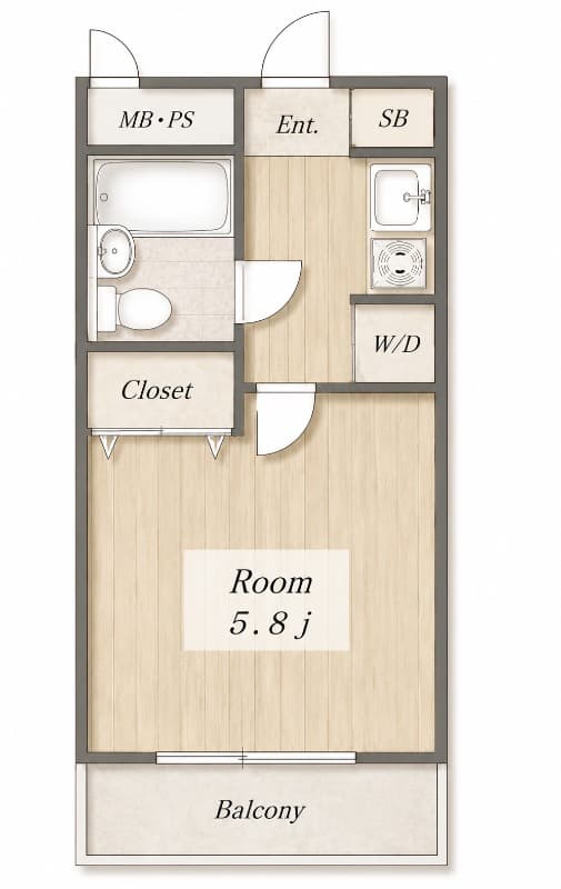 Preview floorplan of Libre 21 Kajigaya