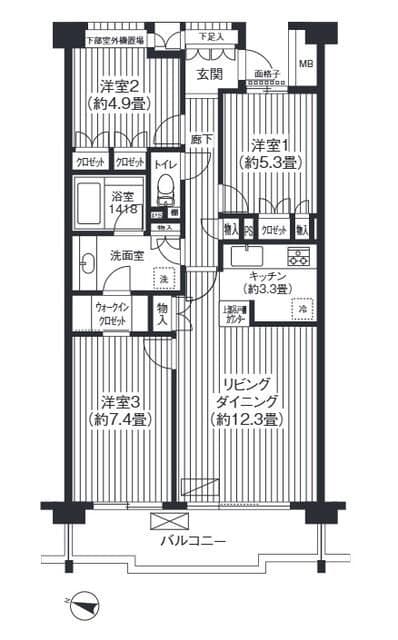 Preview floorplan of Chieru Grand Yokohama Minami Park 505