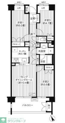 Preview floorplan of Camelot Kamiyaguyama 505