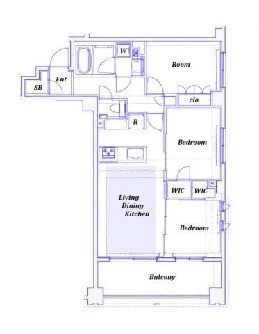 Preview floorplan of KDX Residence Yokohama Momijizaka