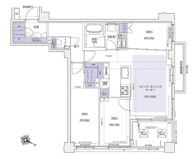 Preview floorplan of Rb KDX Residence Yokohama Momijizaka