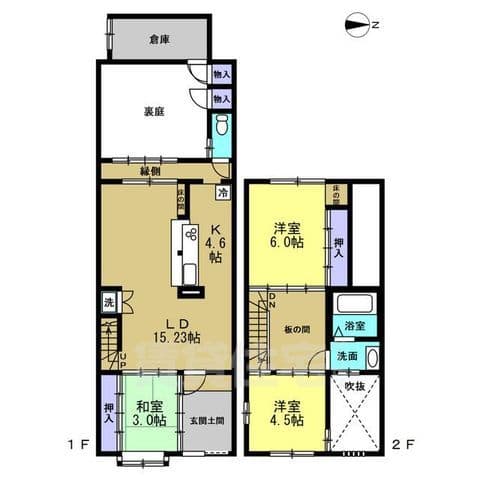 Preview floorplan of Ubaga Tōzai-cho Detached House