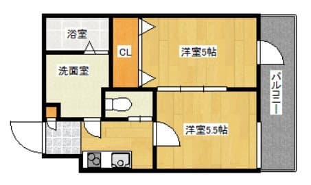 Preview floorplan of Bereza Nishijin II