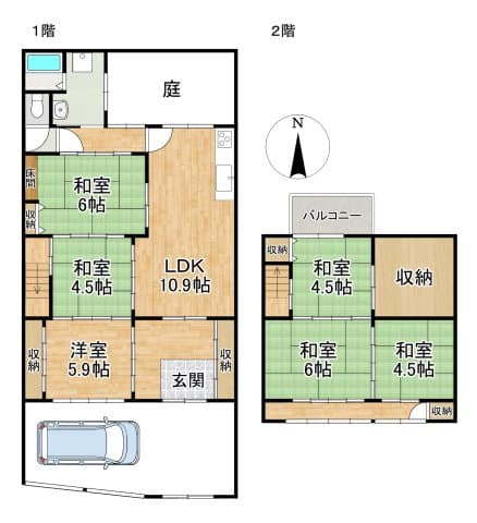 Preview floorplan of Murasakino Kamichikusan-cho Rental House