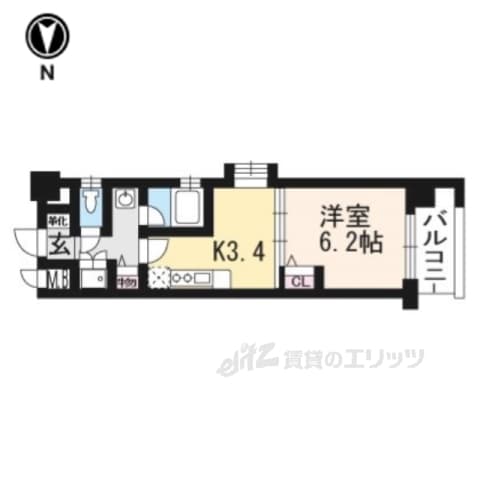 Preview floorplan of Bellagio Shijo Karasuma 2 KM 🌳