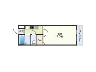 Preview floorplan of FLATLEAVES Gakunancho 101