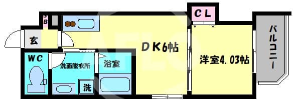 Preview floorplan of GRAND STEADY Tennoji-cho 🌳KM