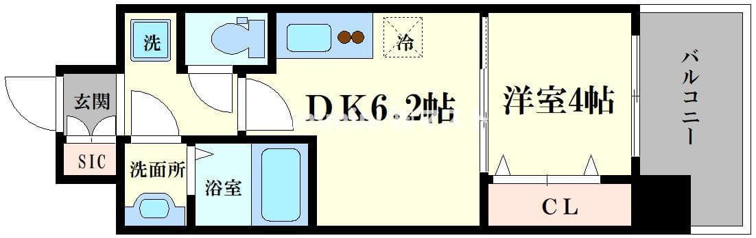 Preview floorplan of Splendid Nakanoshima WEST