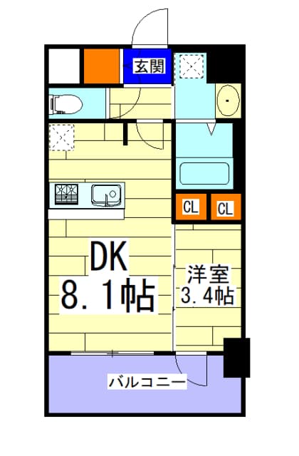 Preview floorplan of Estem Court Osaka Fukushima Ruana