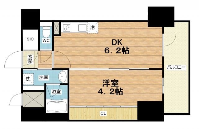 Preview floorplan of Estem Court Osaka Fukushima II Layer