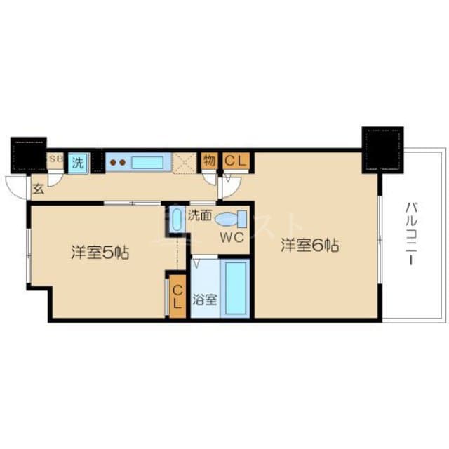 Preview floorplan of Estemu Plaza Osaka Castle Park Front