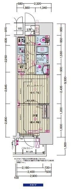Preview floorplan of Purasansu OSAKA Higashinari Nakamoto Harville