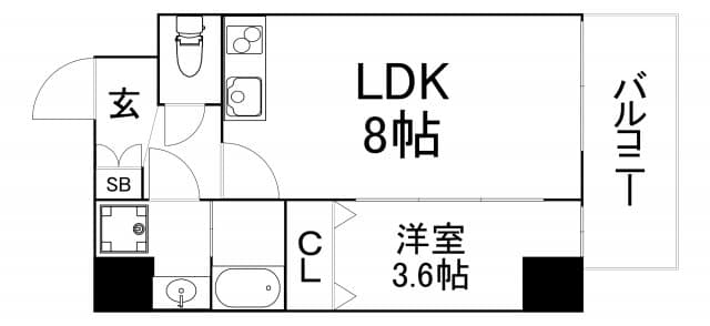 Preview floorplan of Clover Residence Tamatsukuri