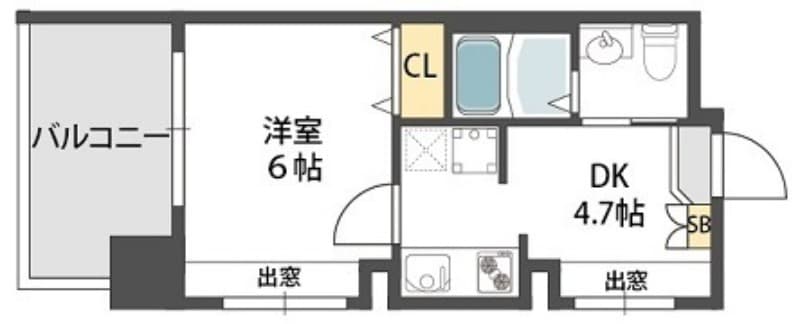 Preview floorplan of Continental Higashikobashi KM 🌳