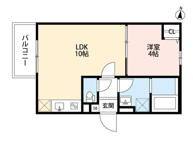 Preview floorplan of TATERU Apartment Kamikurasaku 2-chome Building A