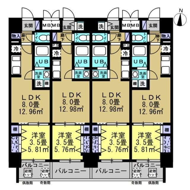 Preview floorplan of Realize Minamisenboku