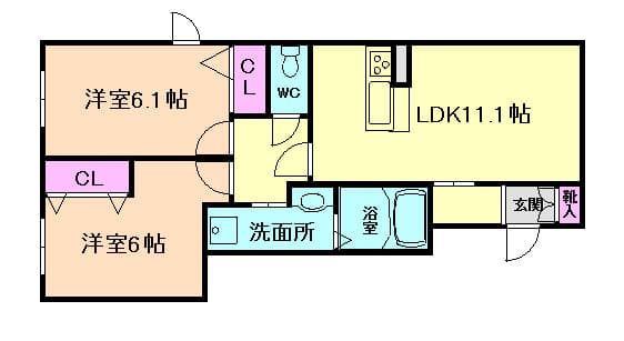 Preview floorplan of Share Maison Kasugade Kita