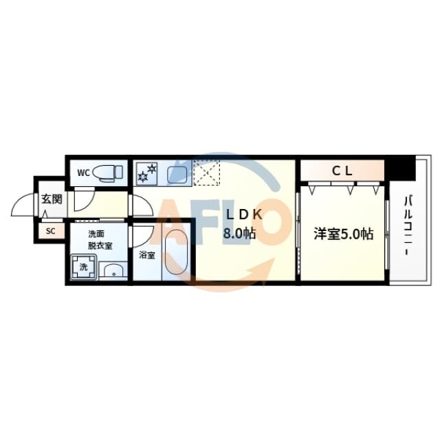 Preview floorplan of Splendid Osaka Bayside DUE