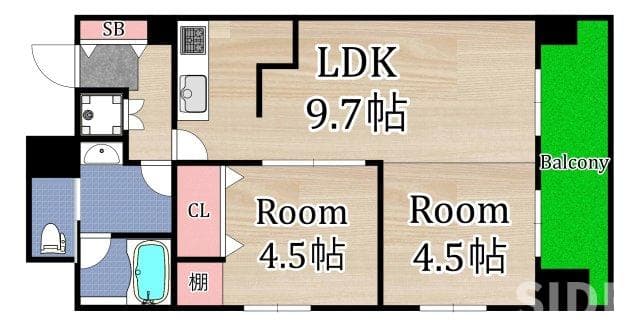 Preview floorplan of Estem Court Kyobashi Celeb I Polar Star