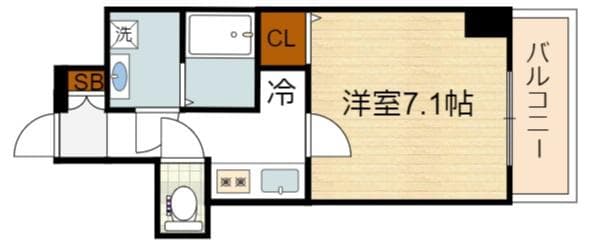 Preview floorplan of Fastate Namba SOUTH Beck