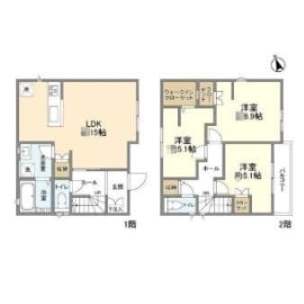 Preview floorplan of Kolet Higashi Akiruyu #08