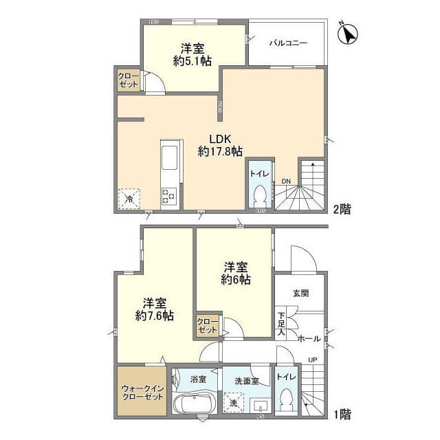 Preview floorplan of Koret Akishima Musashino KM 🌳