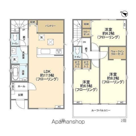 Preview floorplan of Kolete Hamura Tamagawa 02