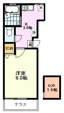 Preview floorplan of Yamabiko Heights No. 3 105