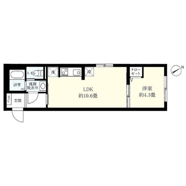 Preview floorplan of Wells Square Izumu Ogikubo